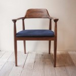 BINA ARM CHAIR Dark Blue canvas