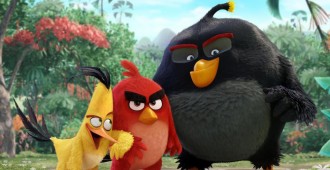 Chuck (Josh Gad), Red (Jason Sudeikis), Bomb (Danny McBride) in Columbia Pictures and Rovio's ANGRY BIRDS.