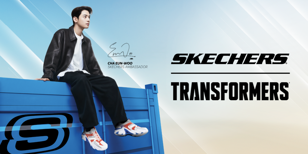 Cha Eun Woo Skechers x Transformers