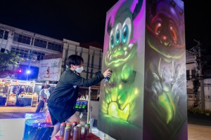 LIVE paint by MR.KREME at One Bangkok PAvilion 2