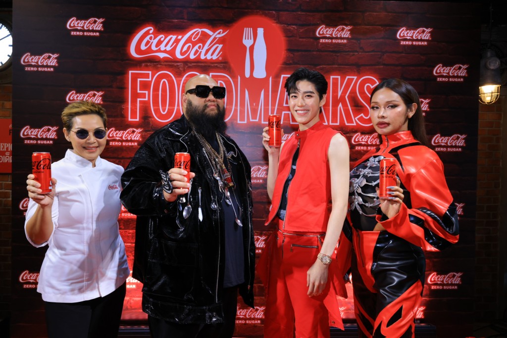 3 เซเลบริตี้ในแคมเปญ COKE Foodmarks และ พีพี-กฤษฎ์