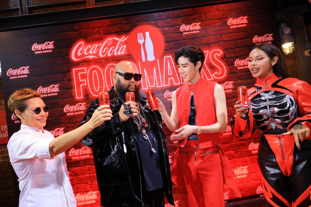 3 เซเลบริตี้ในแคมเปญ COKE Foodmarks และ พีพี-กฤษฎ์ ร่วมโทสต์ฉลองแคมเปญ